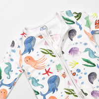 Sea Life Zip-Up Sleepsuit
