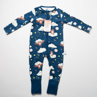 Midnight Owl Zip-Up Sleepsuit