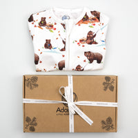 Bears having Picnic Zip Sleepsuit