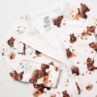 Bears having Picnic Zip Sleepsuit