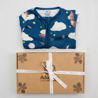 Midnight Owl Zip-Up Sleepsuit