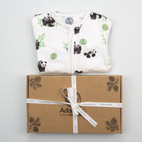 Panda Zip-Up Sleepsuit