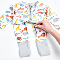 Safari Animals Zip Sleepsuit