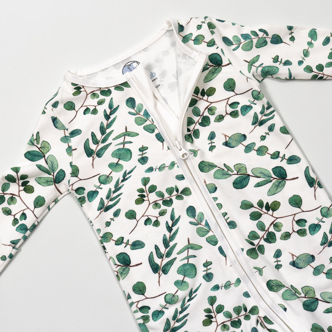 Eucalyptus Zip-Up Sleepsuit