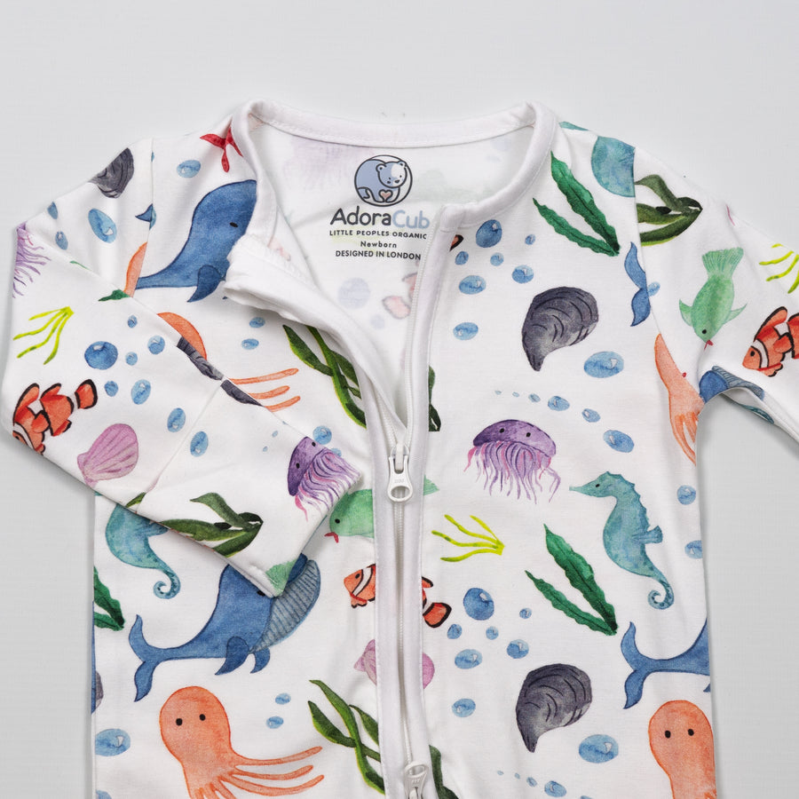 Sea Life Zip-Up Sleepsuit