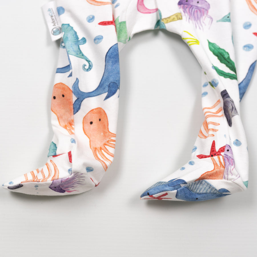 Sea Life Zip-Up Sleepsuit