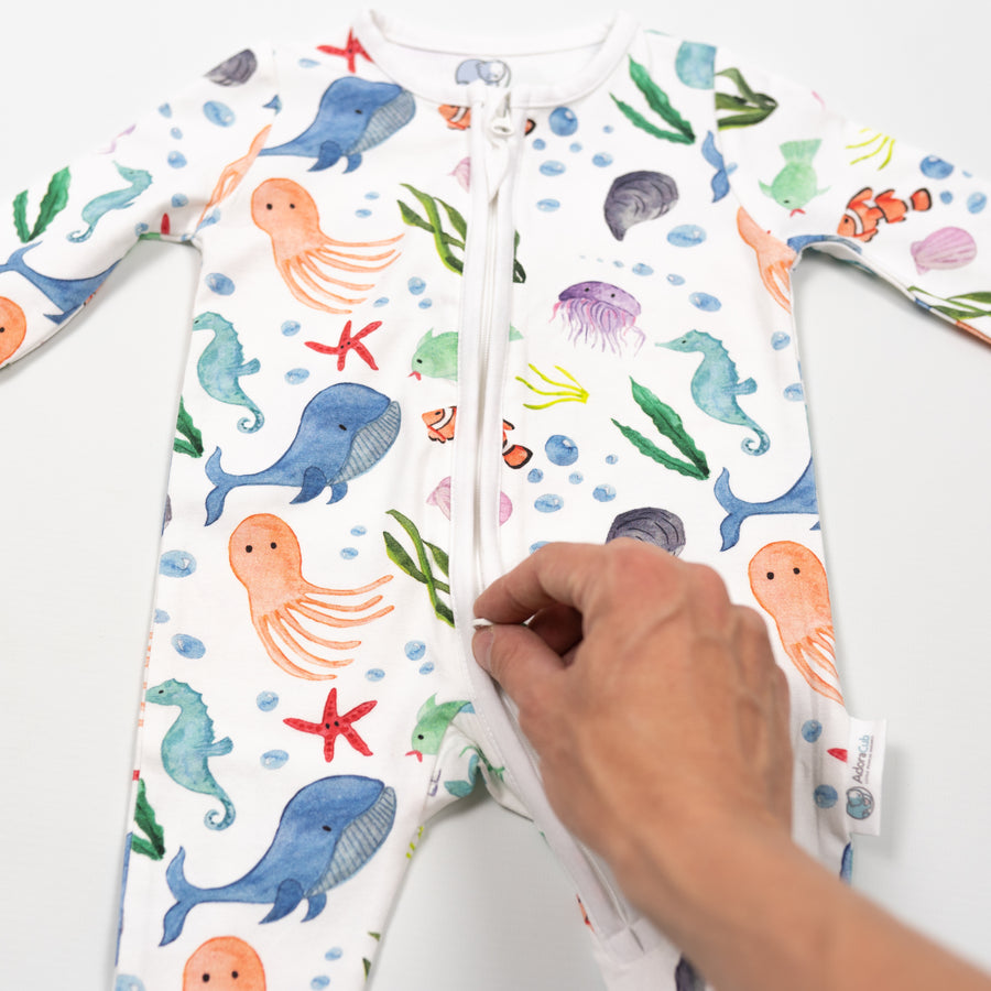 Sea Life Zip-Up Sleepsuit