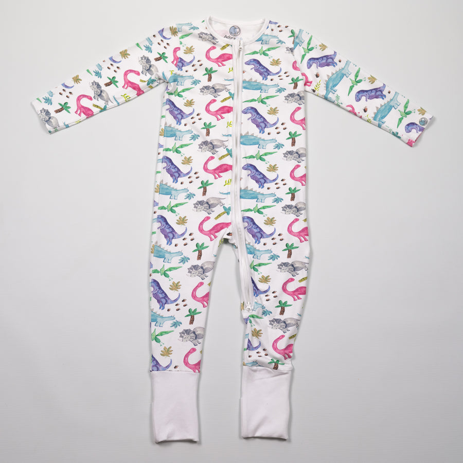 Dinosaur Zip-Up Sleepsuit