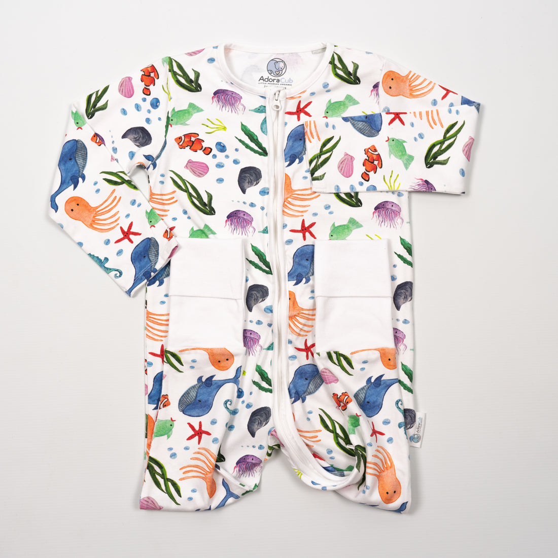 Sea Life Zip-Up Sleepsuit