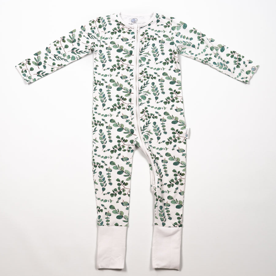 Eucalyptus Zip-Up Sleepsuit