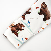 Bear Picnic Zip-Up Sleepsuit