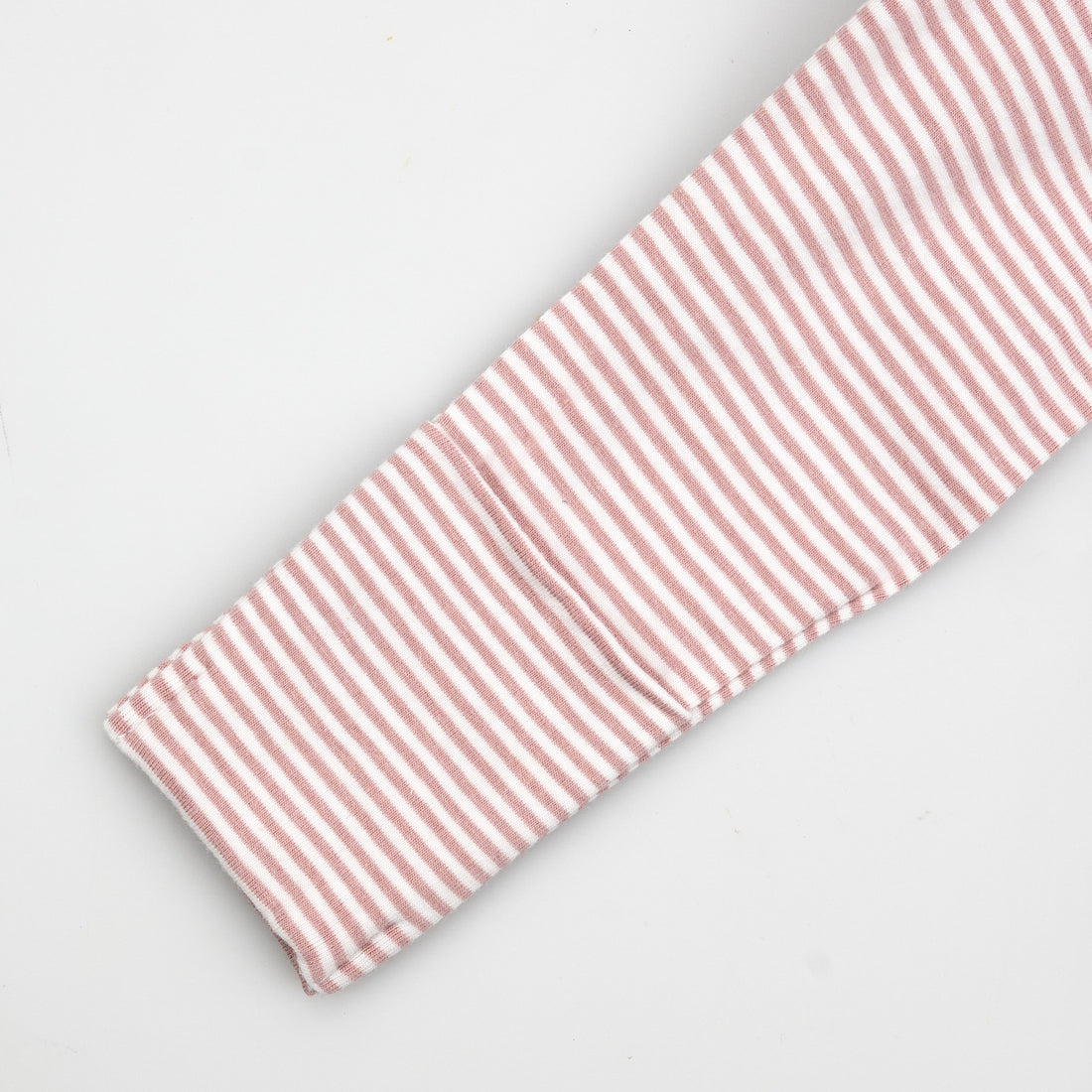 Pink Rose Stripe Zip Sleepsuit