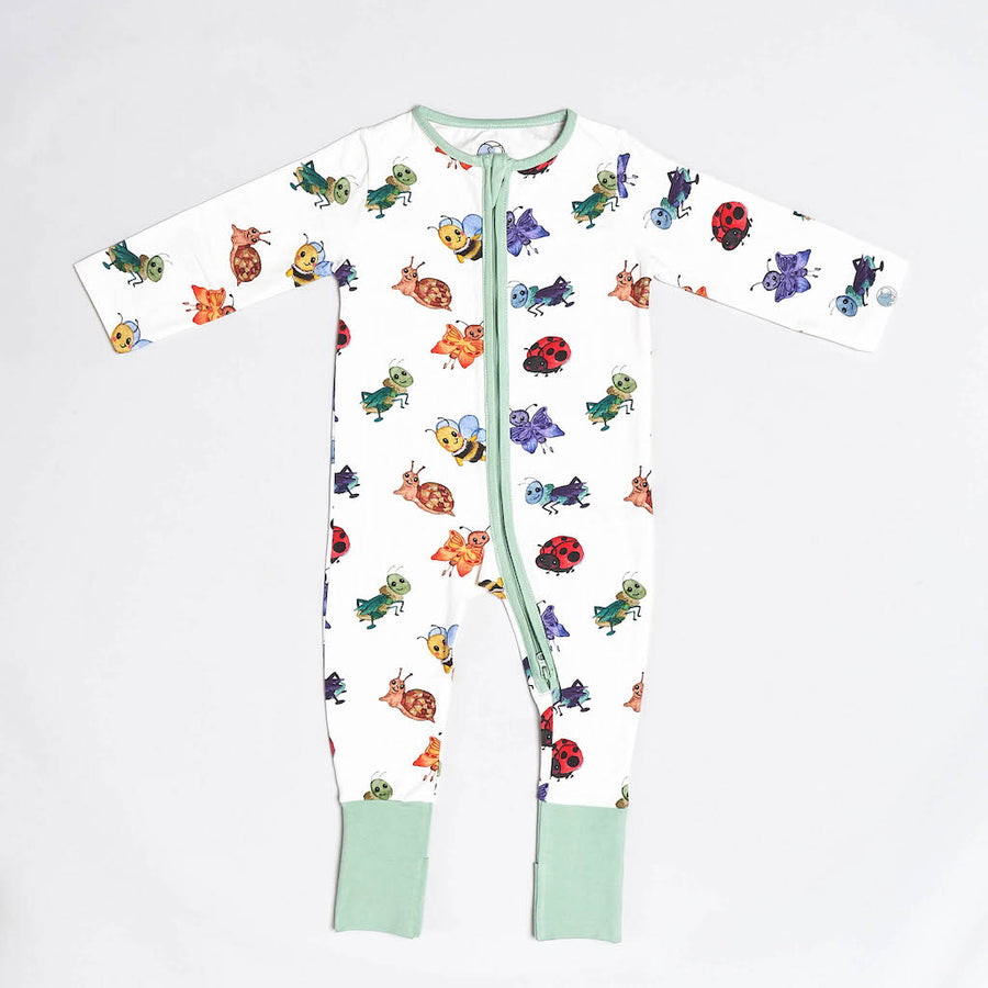 Friendly Bugs Zip-Up Sleepsuit