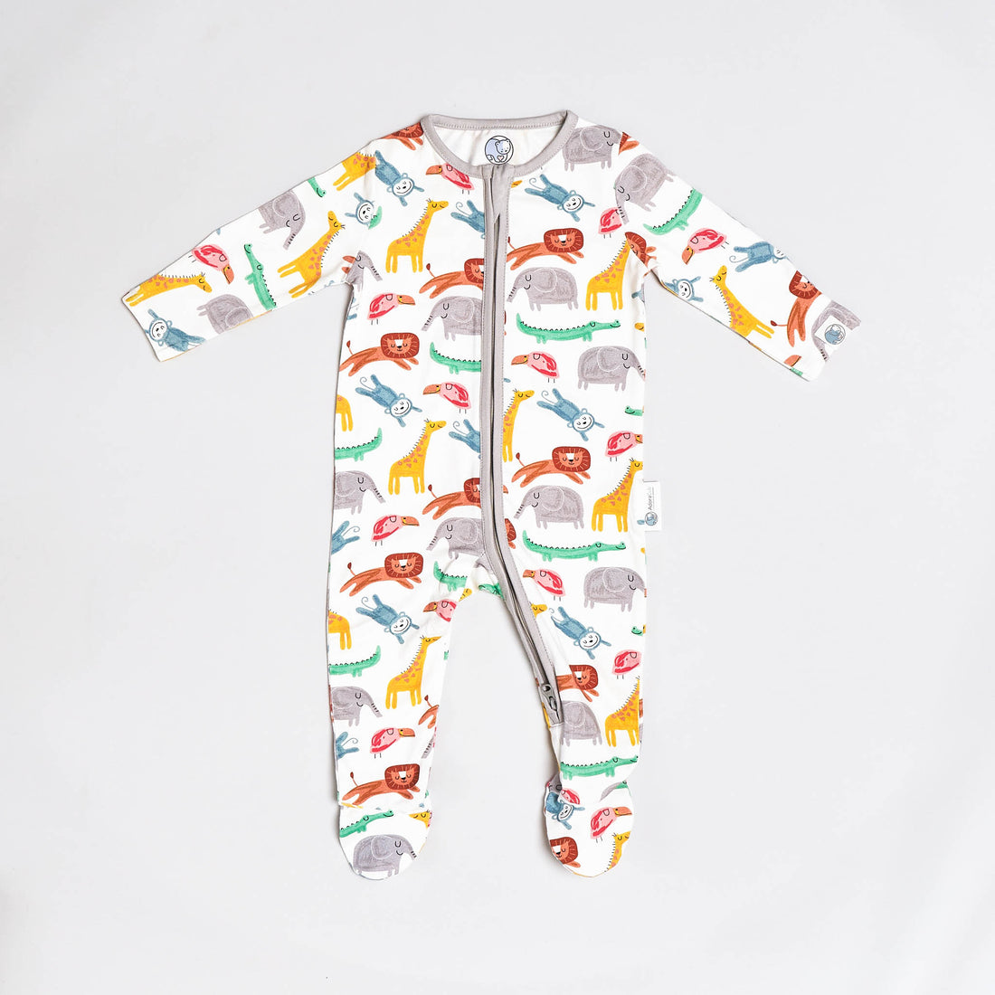 Safari Animals Zip Sleepsuit
