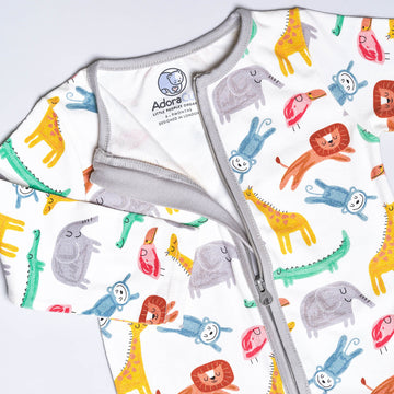 Safari Animals Zip Sleepsuit