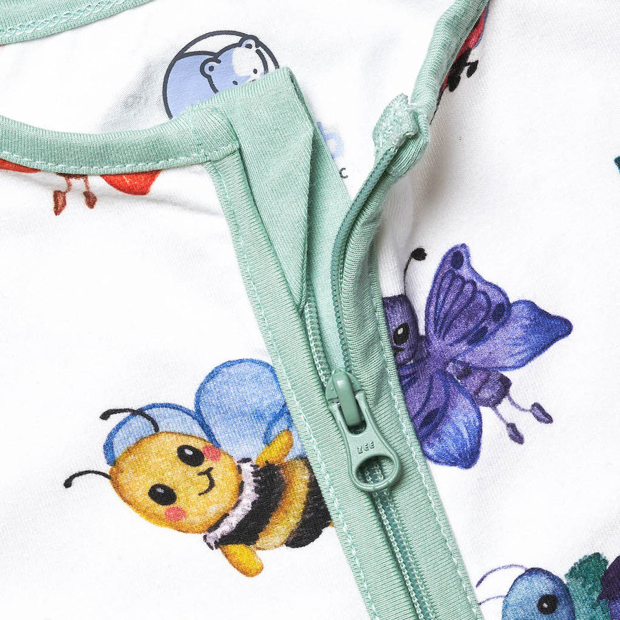 Friendly Bugs Zip-Up Sleepsuit