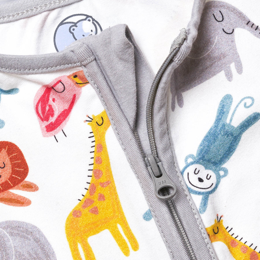 Safari Animals Zip Sleepsuit