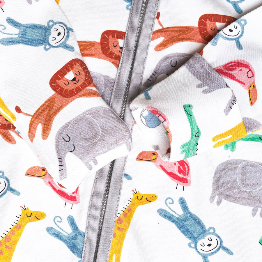 Safari Animals Zip Sleepsuit