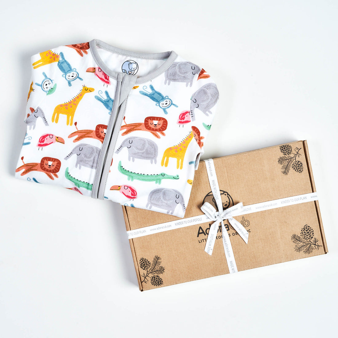Safari Animals Zip Sleepsuit