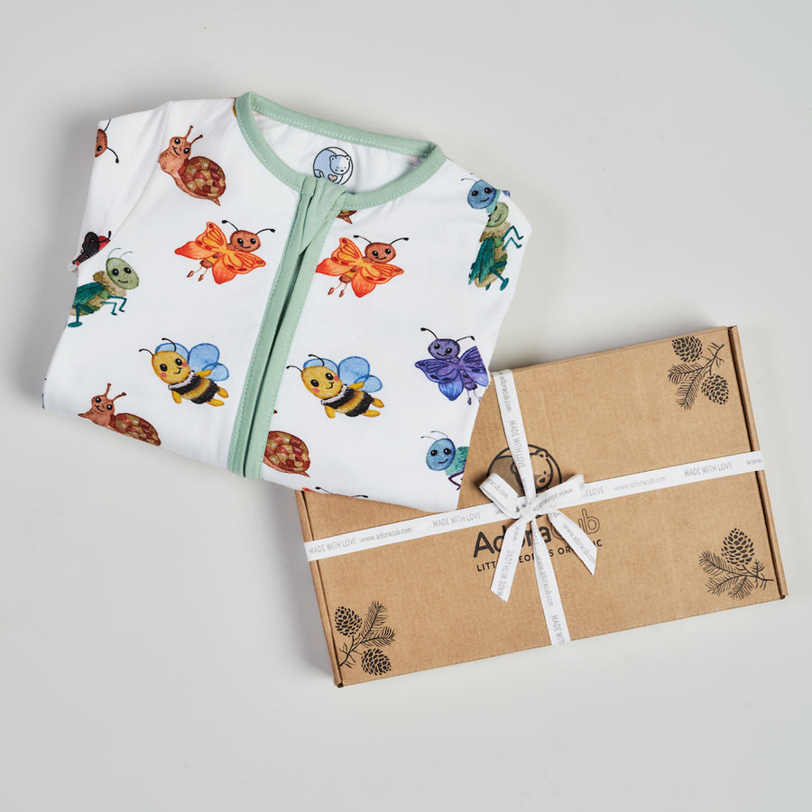 Friendly Bugs Zip-Up Sleepsuit